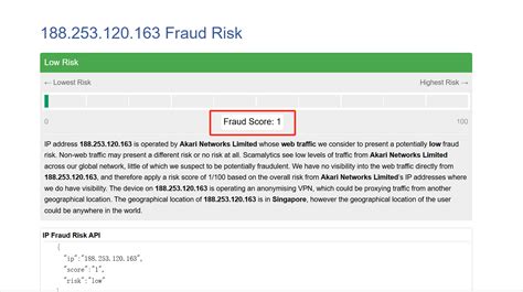 ip fraud score|IP Address Fraud Check .